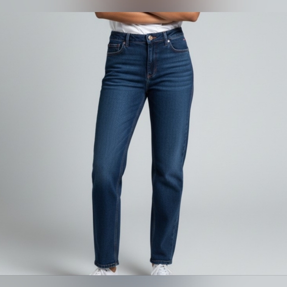 Tommy Hilfiger Denim - Tommy Hilfiger Jeans Women's 12 Raleigh High Rise Dark Wash Blue